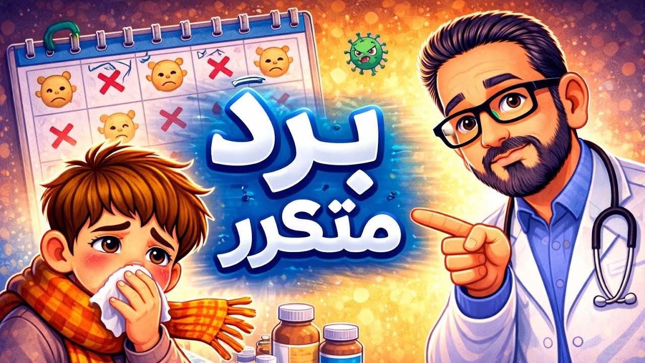 كل شوية ابني يجيله دور برد 🤧 هل ده طبيعي ولا خطر؟ ⚠️ و امتي اقلق ؟