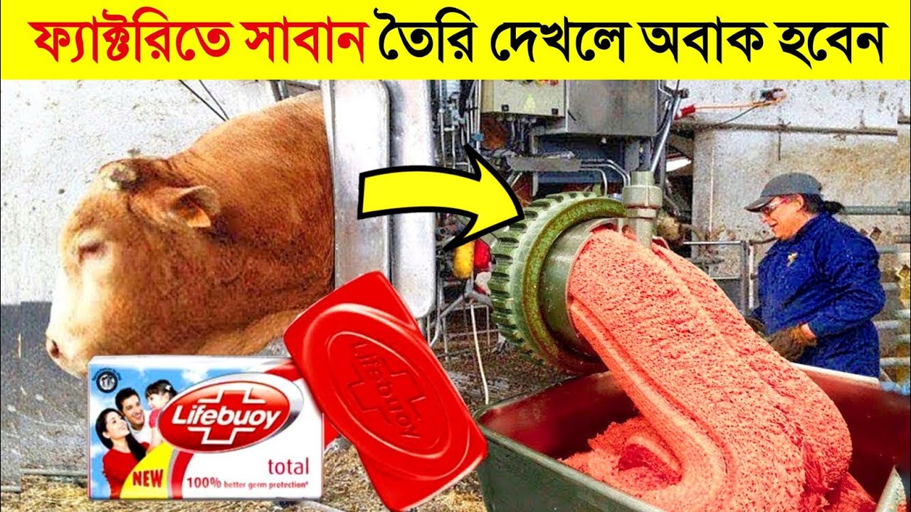 যেভাবে ফ্যাক্টরিতে সাবান তৈরি হয় 😱😱 || How Soap is Made inside Factory ? || CHANNEL UNIQUE