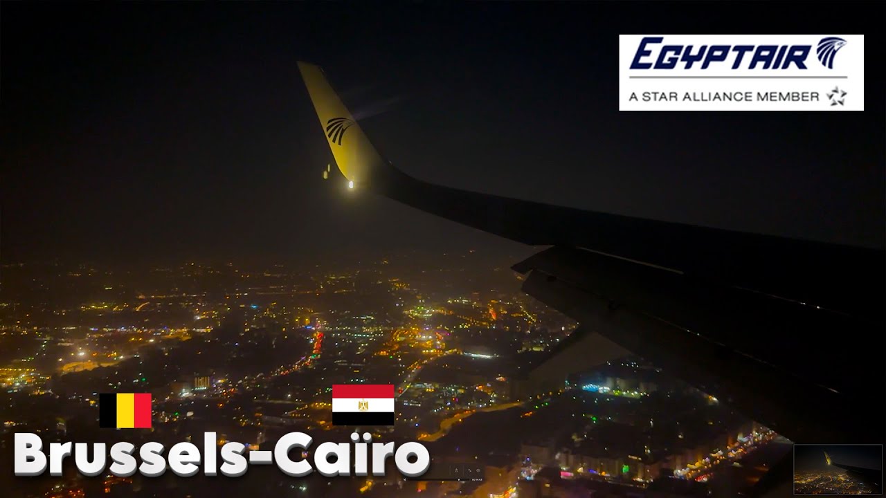 Egyptair landing at Cairo airport