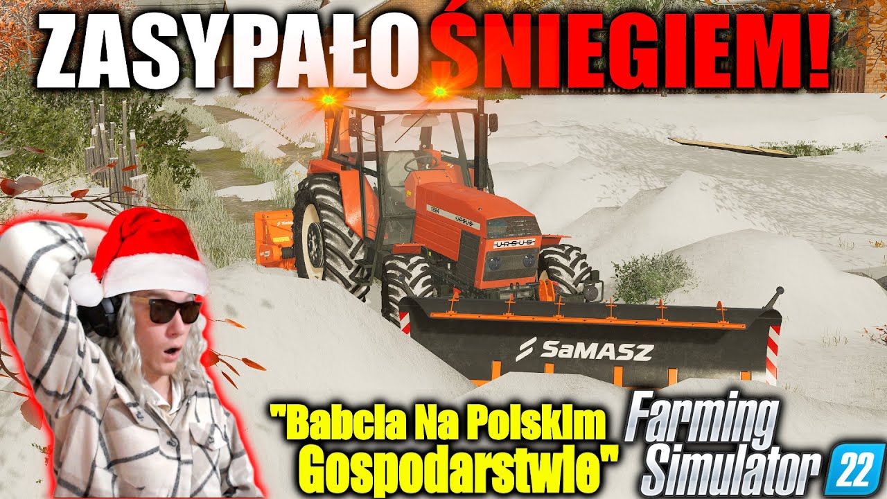 ŚNIEGU PO KOLANA! ZASYPAŁO GOSPODARSTWO! POŻYCZYŁAM SPRZĘT ŚNIEŻNY! |BNPG#53|FS22