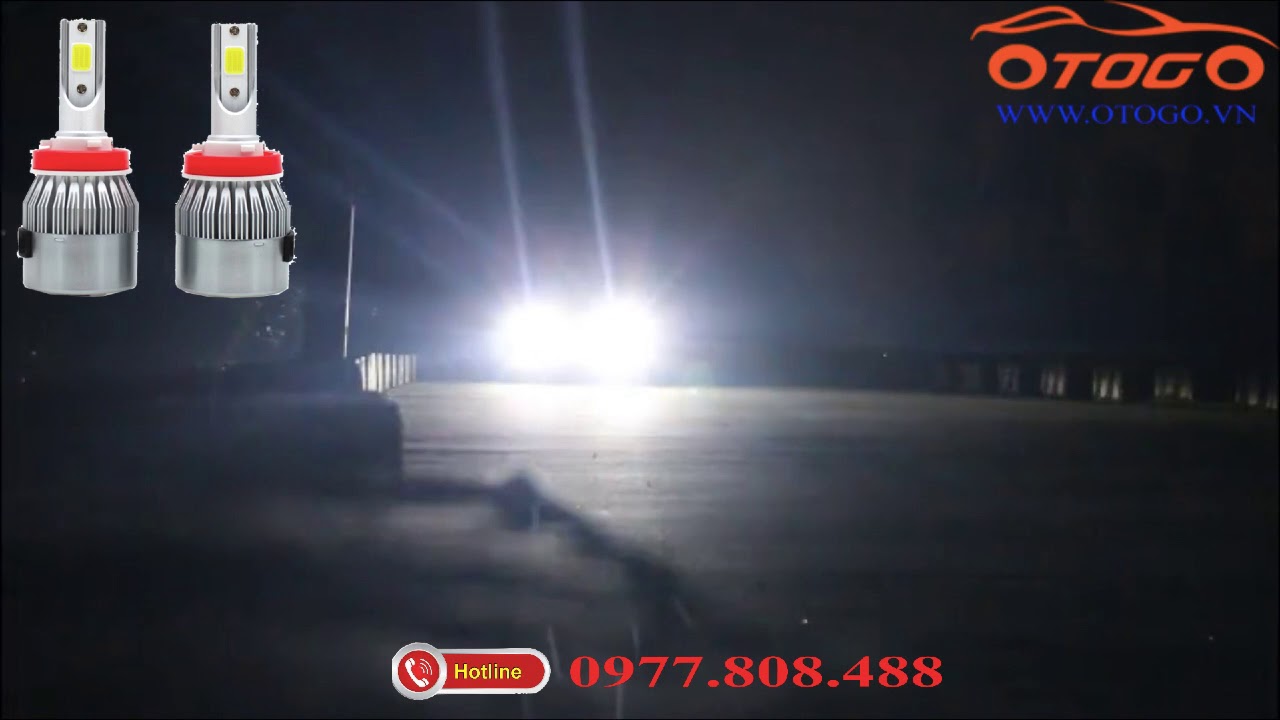 Test Bóng Đèn Led C6 Siêu Sáng Chân H4 Cho Xe Máy, ô tô giá rẻ