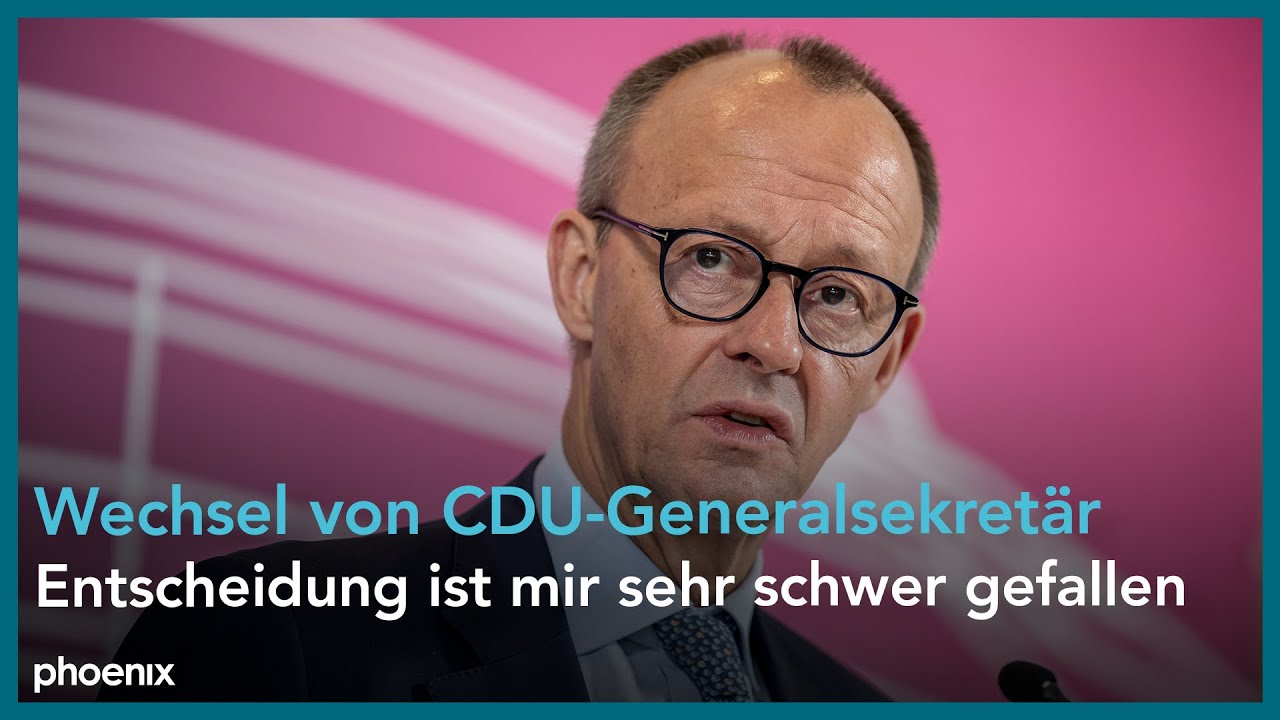 Neuer CDU-Generalsekretär: Pressekonferenz mit Friedrich Merz, Mario Czaja und Carsten Linnemann