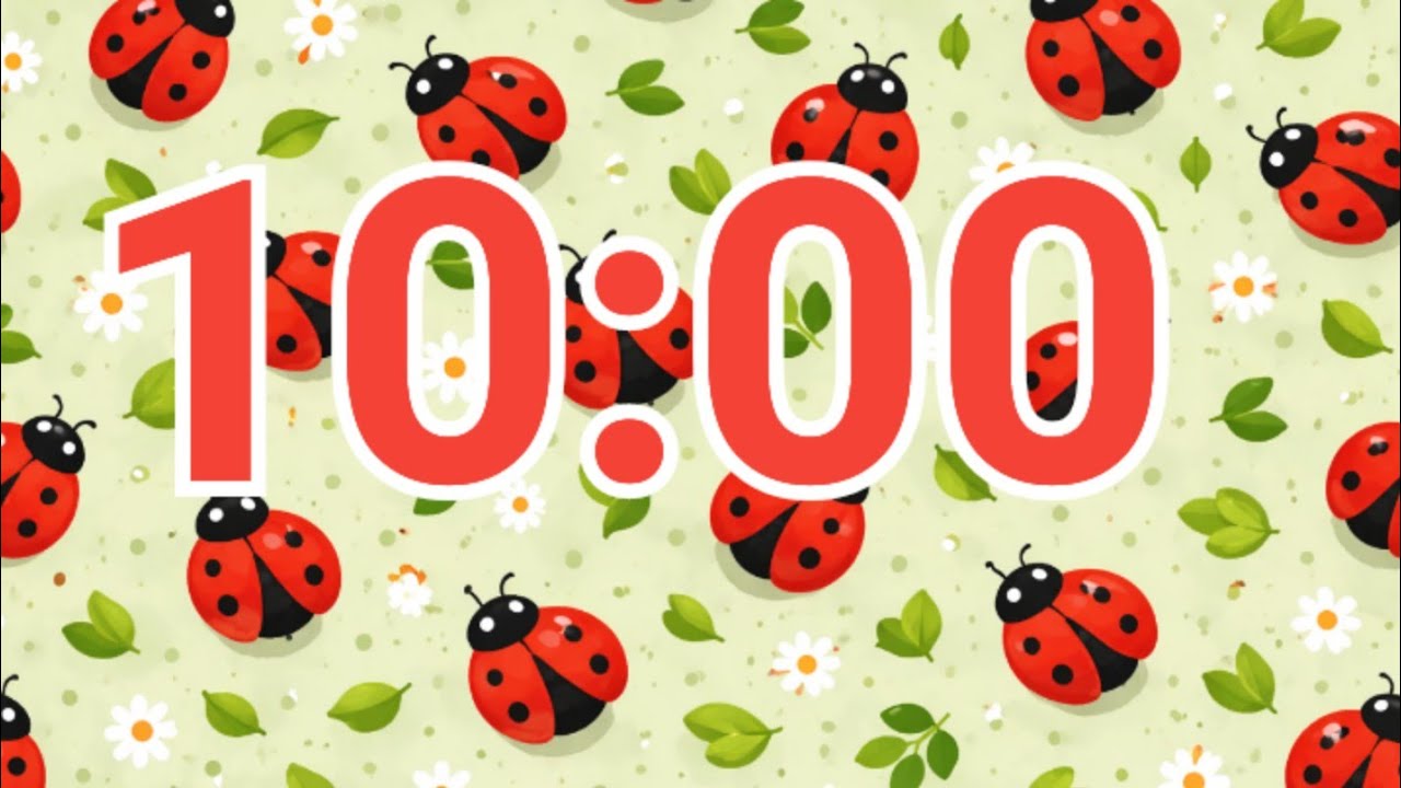 10-Minute Ladybug Spring Timer | Fun Classroom Countdown