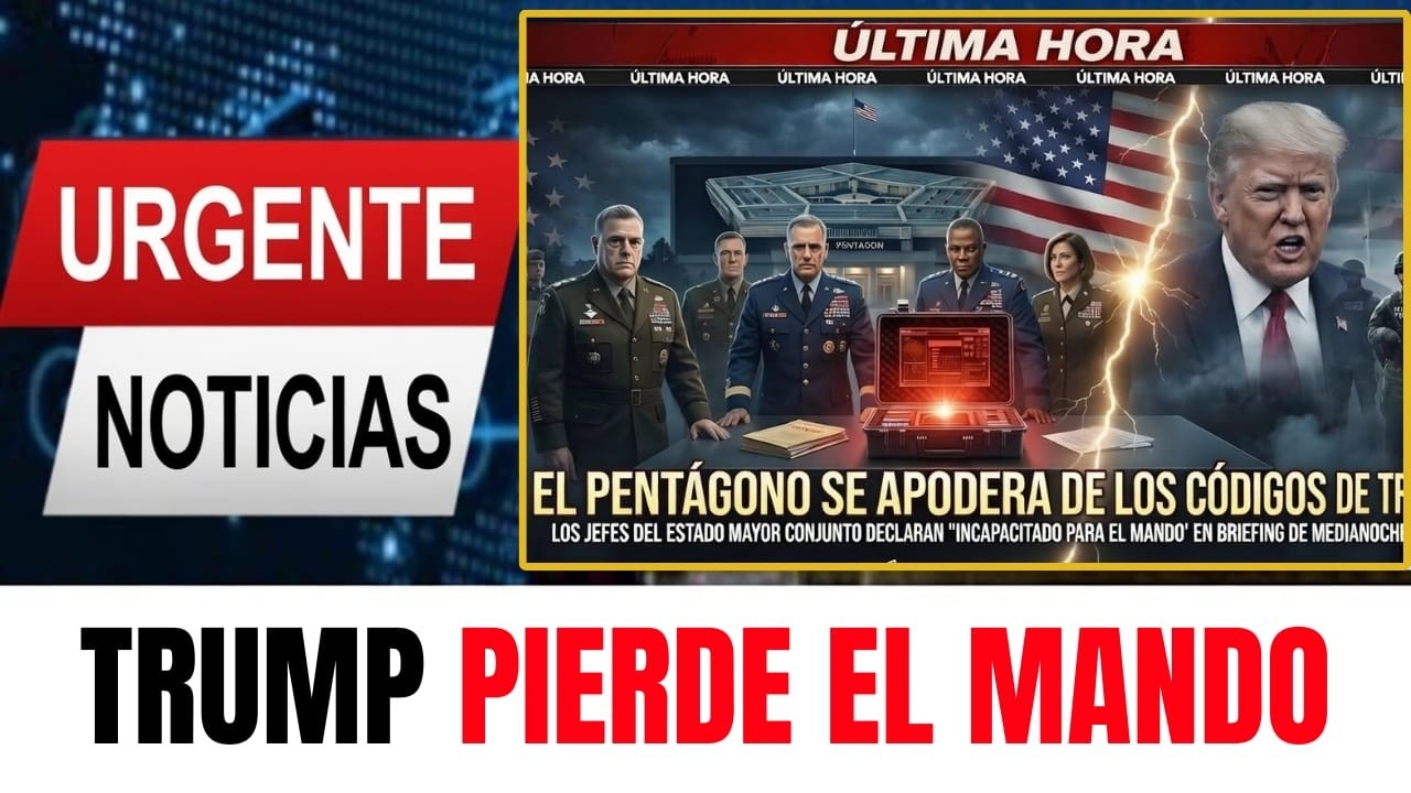 ÚLTIMA HORA: Pentágono incauta códigos nucleares — Trump declarado no apto