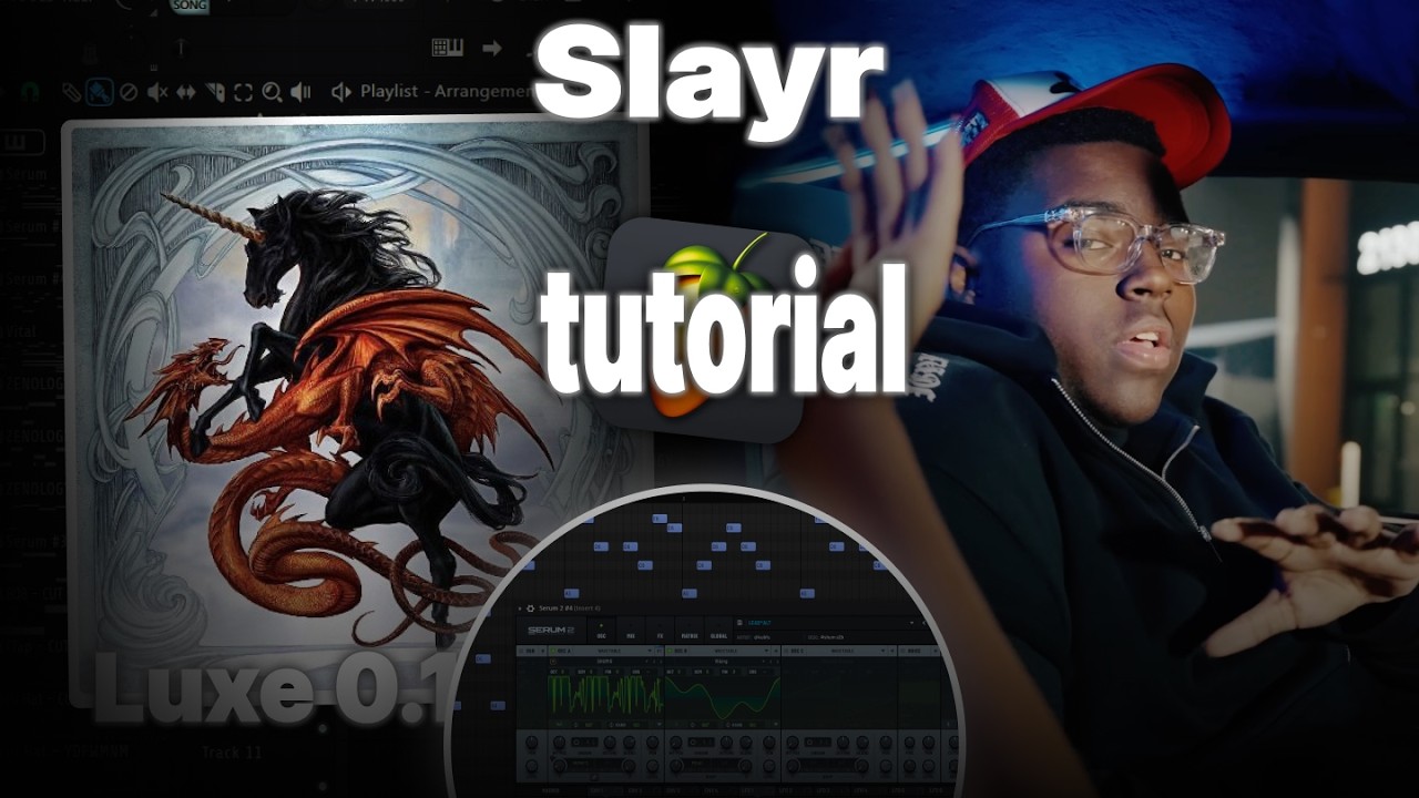 How to make beats like Luxe 0.1 for SLAYR from scratch / tutorial