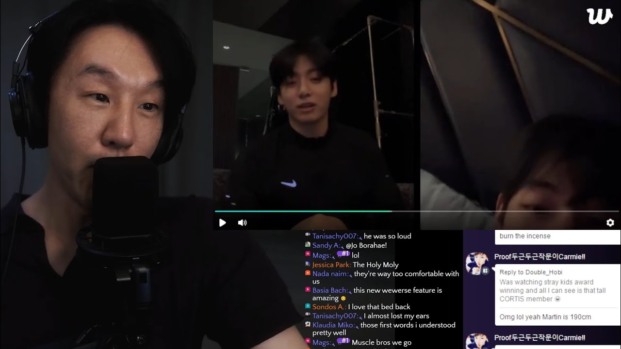 WEVERSE LIVE JUNGKOOK & V TRANSLATED & THE ROSE TRAUMA