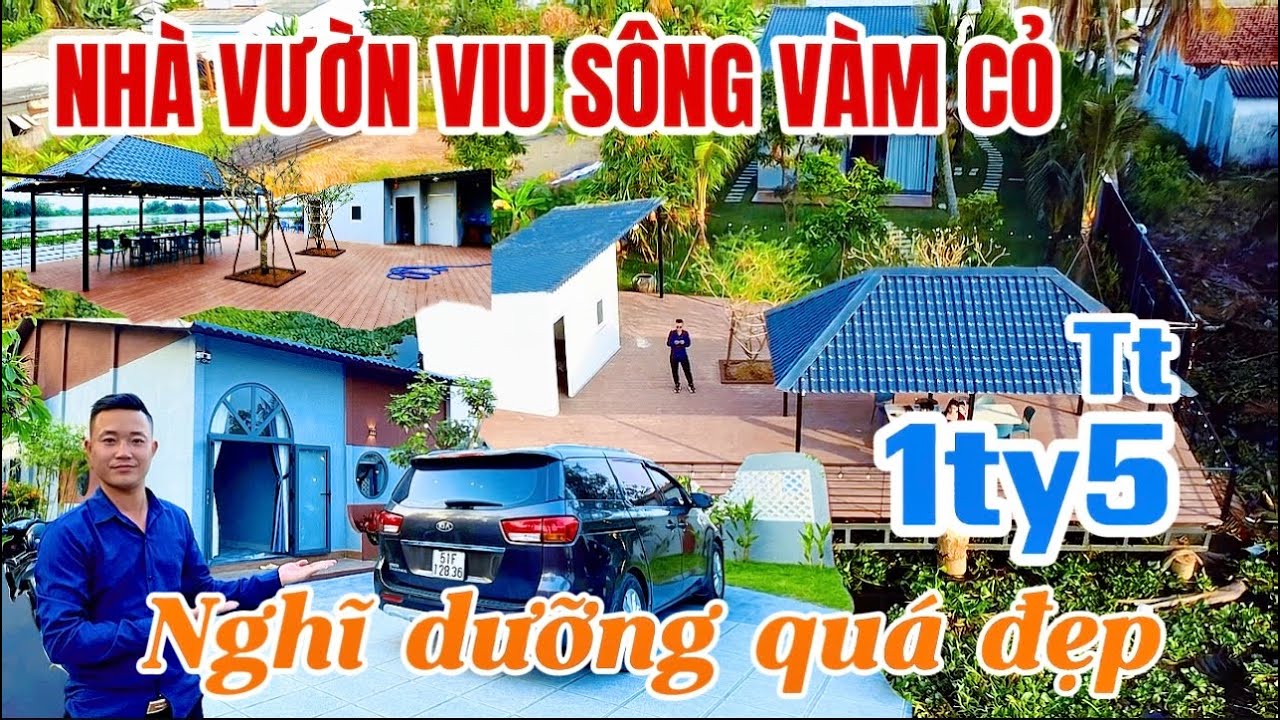 NHÀ VƯỜN NGHĨ DƯỠNG VIU SÔNG VEN TP.HCM. Quá đẹp thông thoáng nghĩ dưỡng 700m2