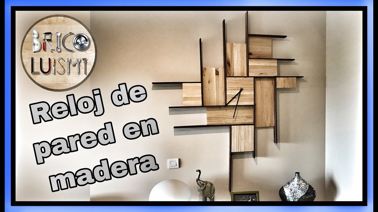 DIY-Como hacer un RELOJ EN MADERA de forma muy sencilla y en 5 pasos  How to build a clock with Wood