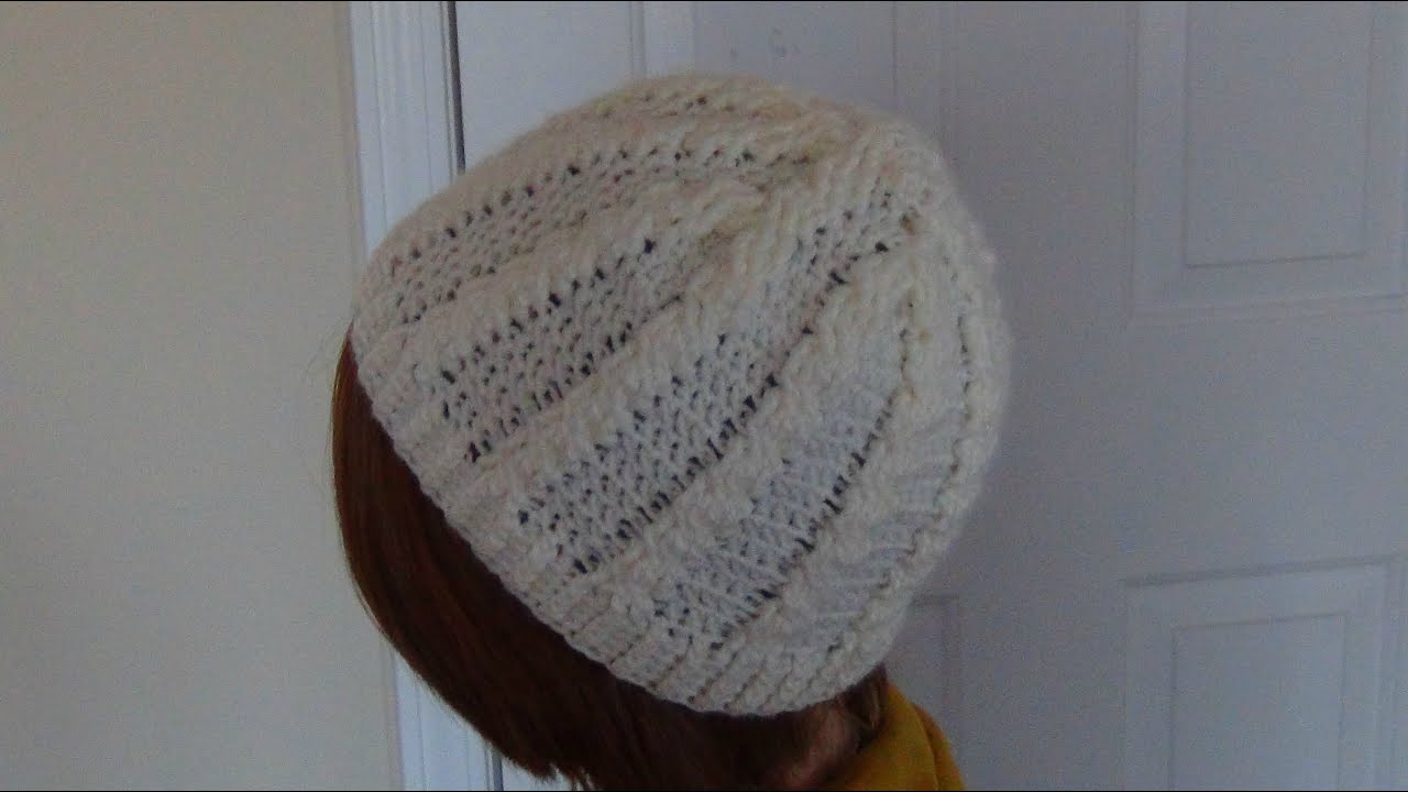 Crocheted Cable Hat/Beanie