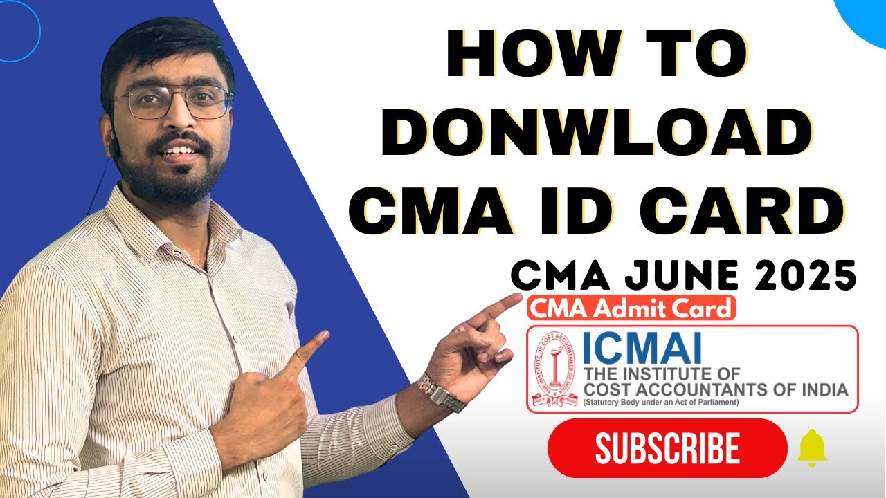 How to Download CMA Identity Card | ICMAI | CMA Admit card June 2025 | CMA Foundation | CMA Inter