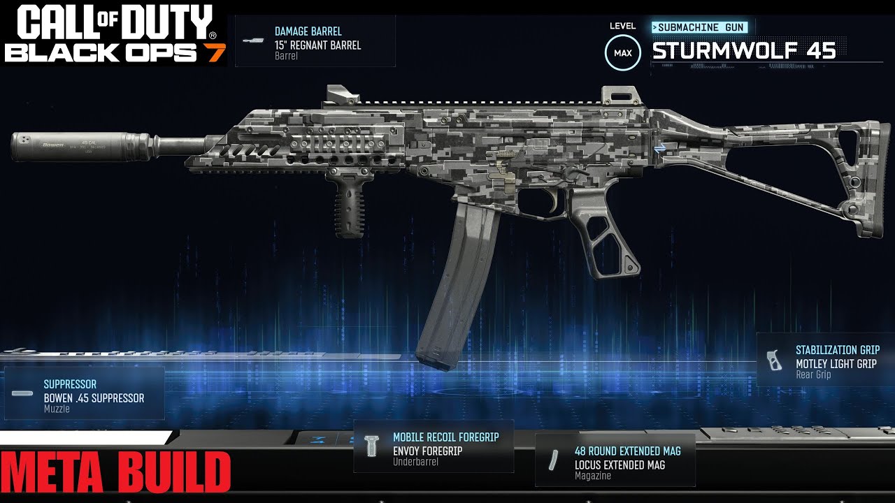 META BUILD SMG STURMWOLF 45 - Call of Duty Black ops 7 #bo7headshots #codbo7 #sturmwolf45