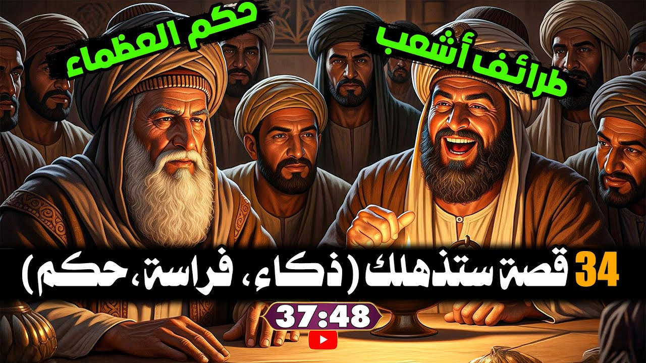 كنز من نوادر العرب: 34 قصة ستذهلك بذكاء وفراسة العرب وحكم العظماء !!
