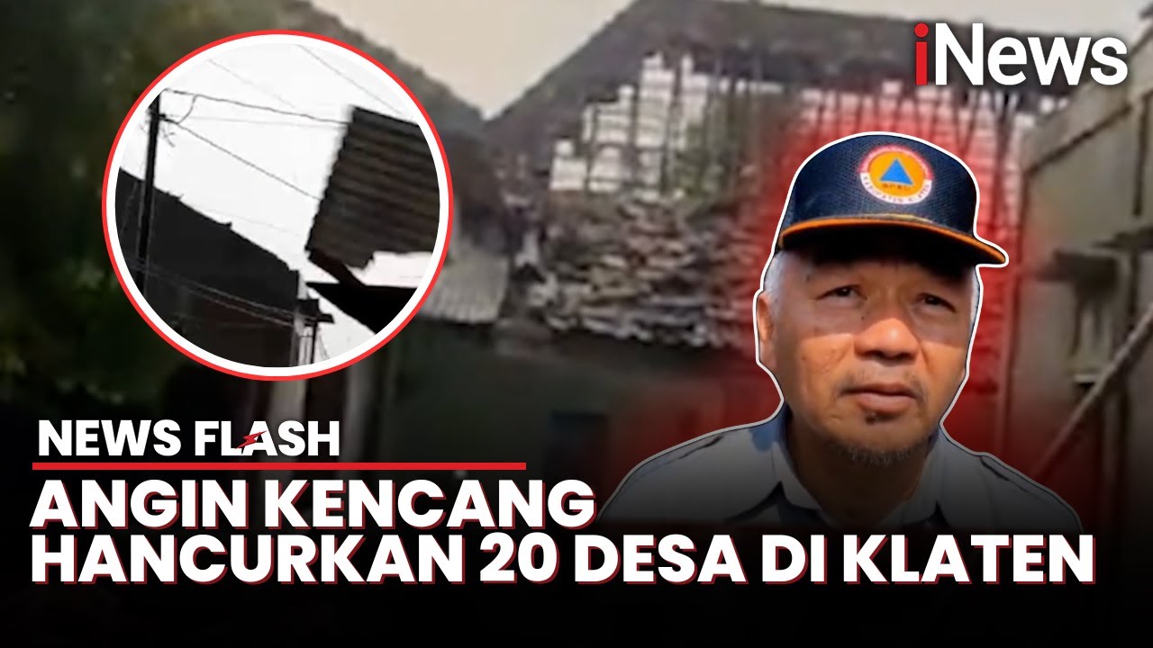 Hujan Deras dan Angin Kencang Terjang 20 Desa di Klaten