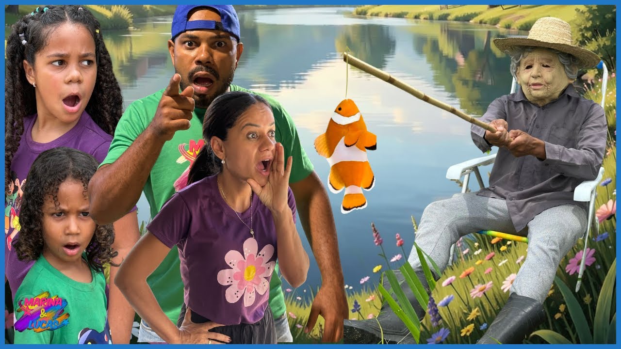 O VELHO DO SACO ESTÁ PESCANDO NO NOSSO LAGO E ROUBANDO NOSSOS PEIXES!!!