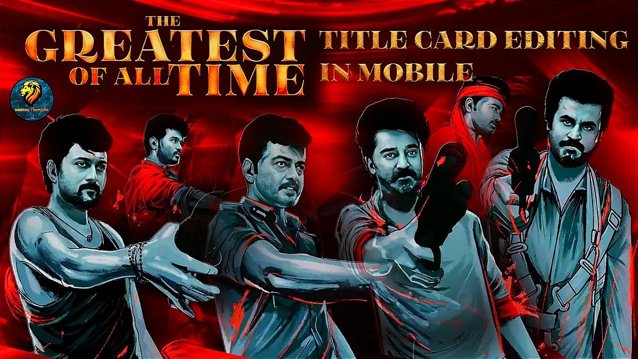 The GOAT THALAPATHY Title card editing|Goat title card editing tutorial 💥🔥