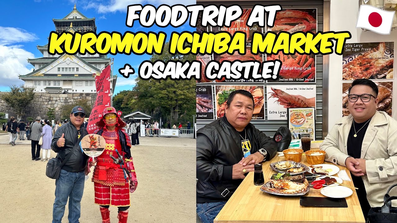 Let’s go to Kuromon Market + Osaka Castle! 🇯🇵 | Jm Banquicio