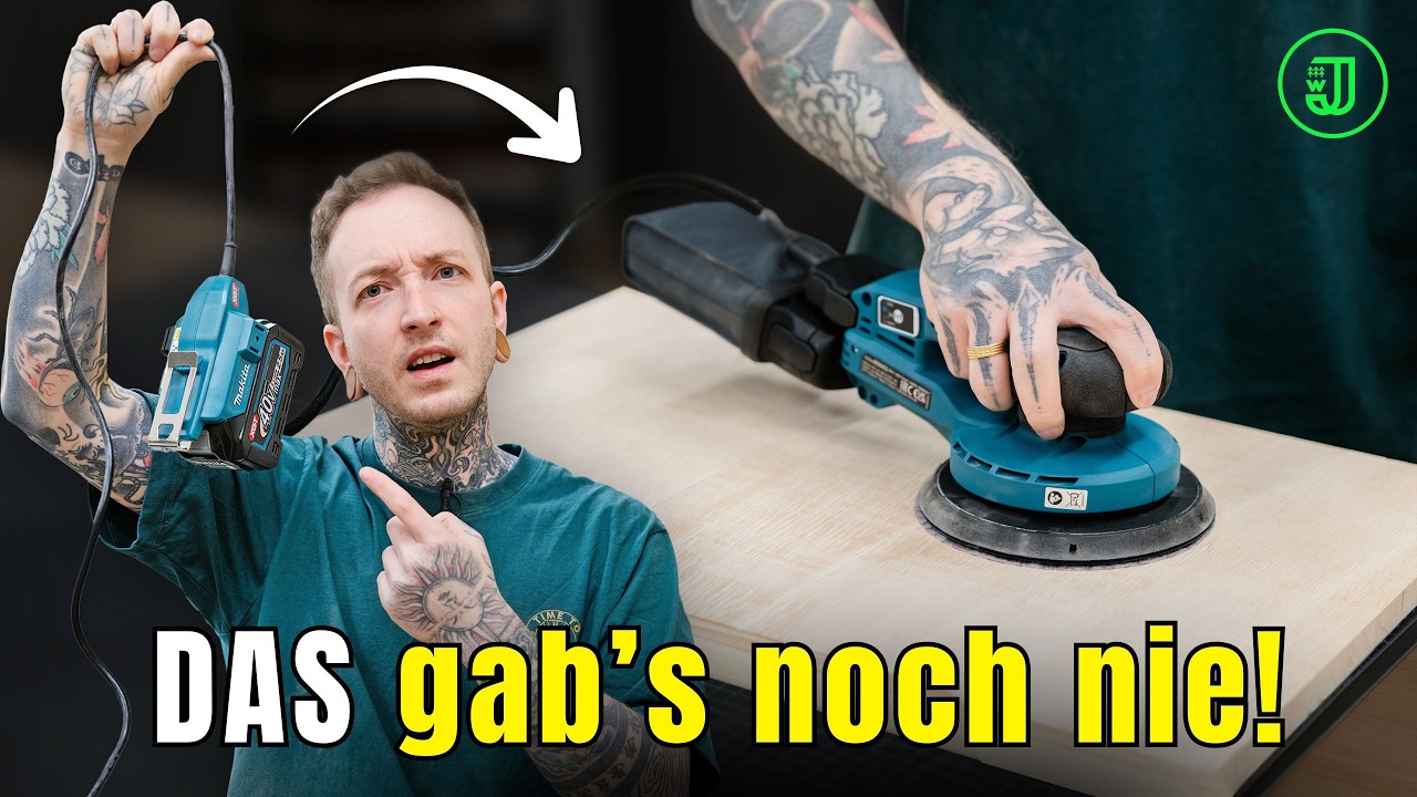 Ein Akku, der am Kabel h&auml;ngt? 👉 Dieses MAKITA SCHLEIFGER&Auml;T schockt... 😲⚡ | Jonas Winkler