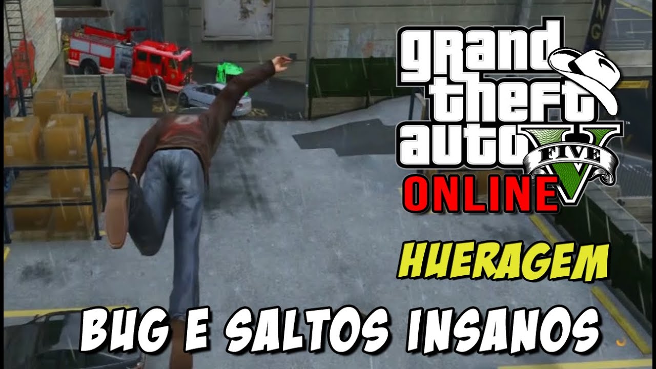 GTA 5 Online - Glitch no cano, Caixa bugada, Saltos e hueragem total xD
