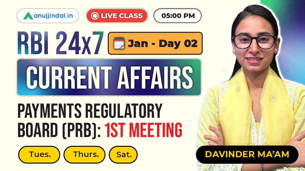 Finance Current Affairs January Day 2 | GA | RBI 247 Anuj Jindal  | RBI Grade B Preparation 2026