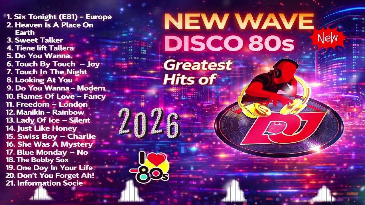 New Nonstop Greatest Hits of New Wave Disco 80s Nonstop Remix