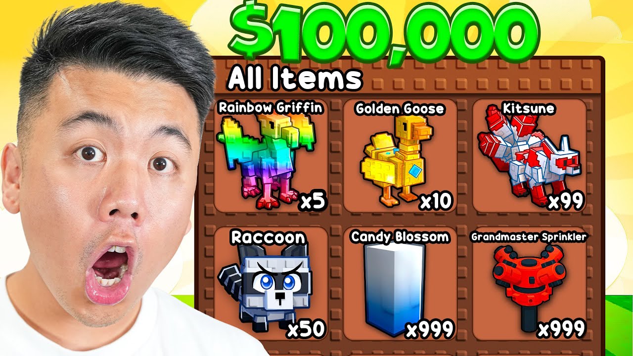 $1 vs $100,000 Grow a Garden ACCOUNT!
