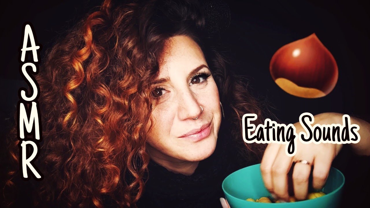 ASMR ita • 🌰 EATING SOUNDS spuntino autunnale con le CASTAGNE🌰😋 INTENSE WHISPERING 😴🥱