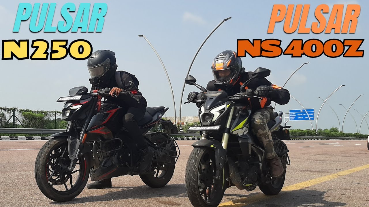 Pulsar NS400Z vs Pulsar N250 Drag Race