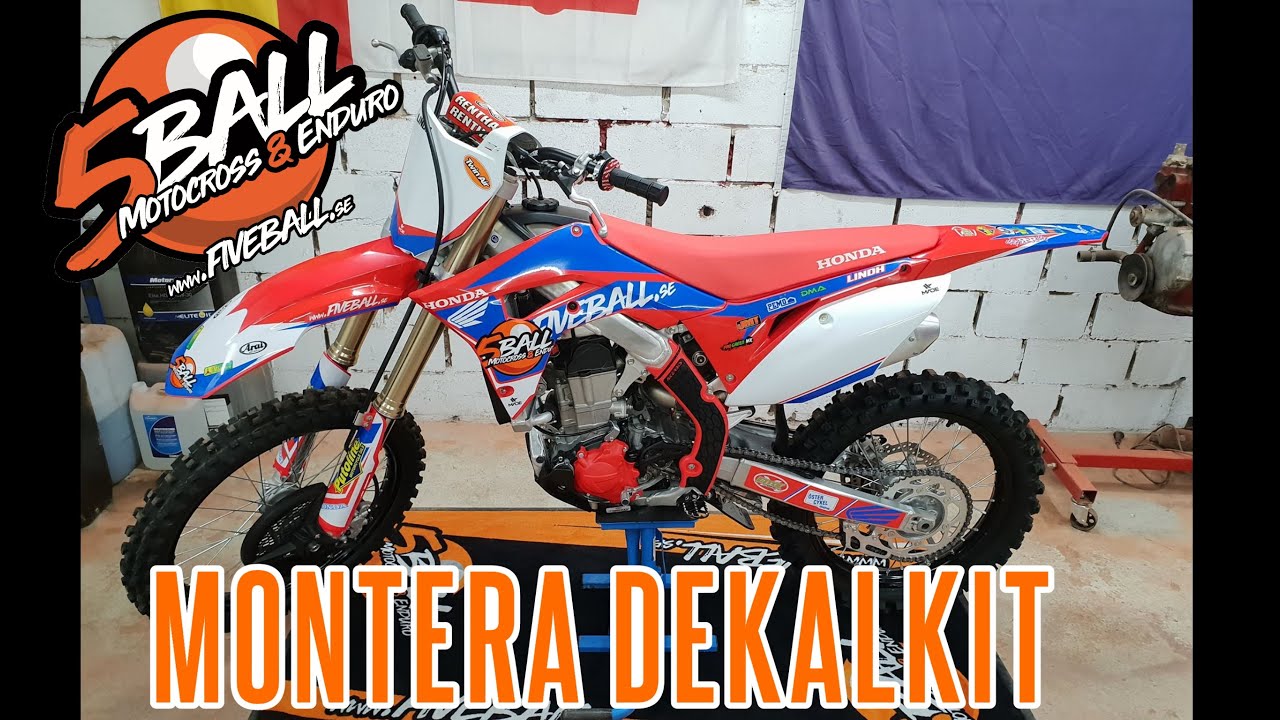 Så monterar du ett dekalkit på en cross / motorcykel