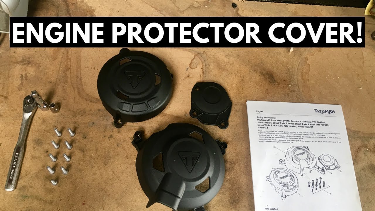 Triumph Street Triple S/R/RS Engine Case Guard Installation