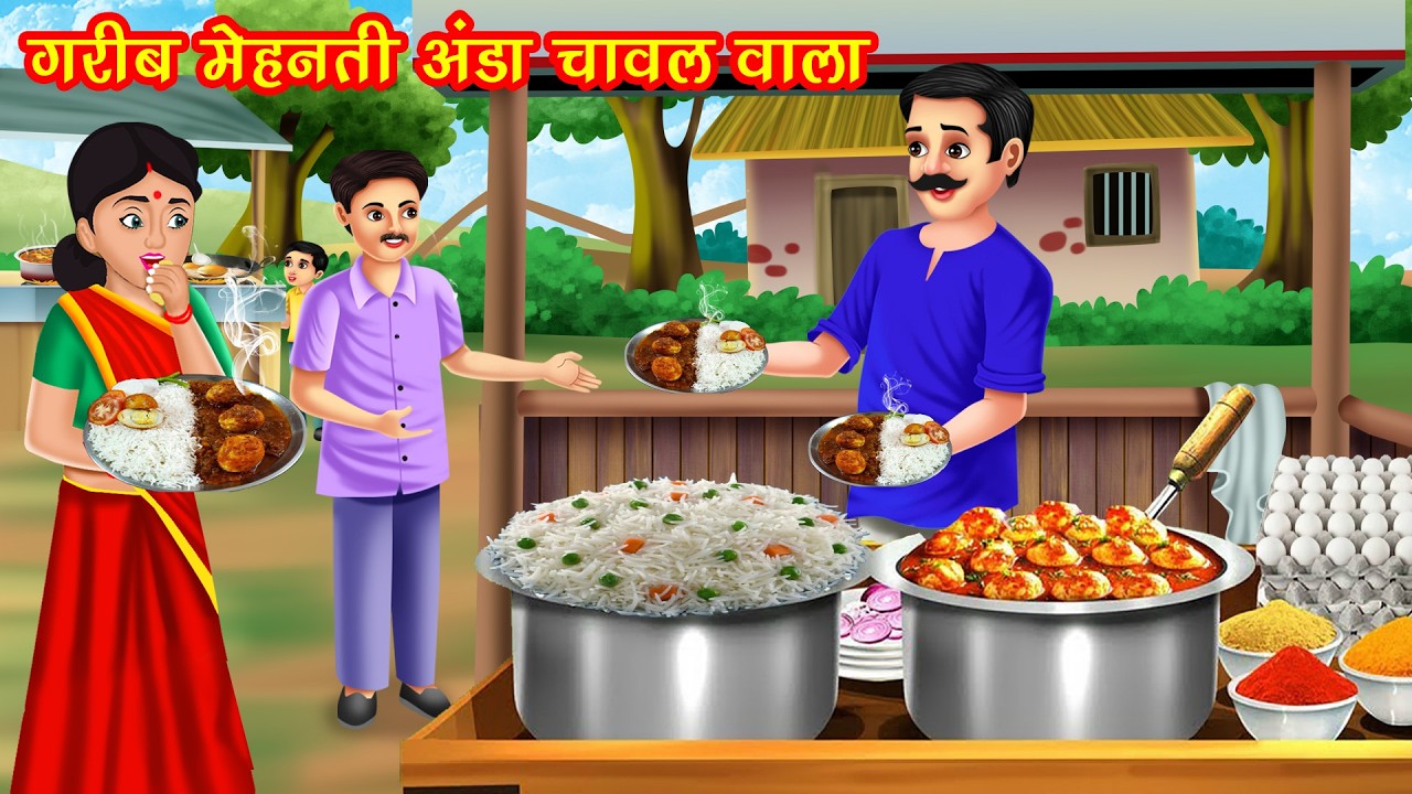 गरीब मेहनती अंडा चावल वाला | Garib Mehanti Anda Chawal Wala | Hindi Kahani | Moral Stories | Bedtime