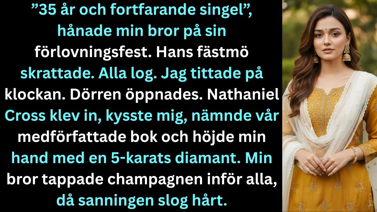 Min bror hånade mig på sin förlovningsfest – tills min bästsäljande författar-fästman klev in.