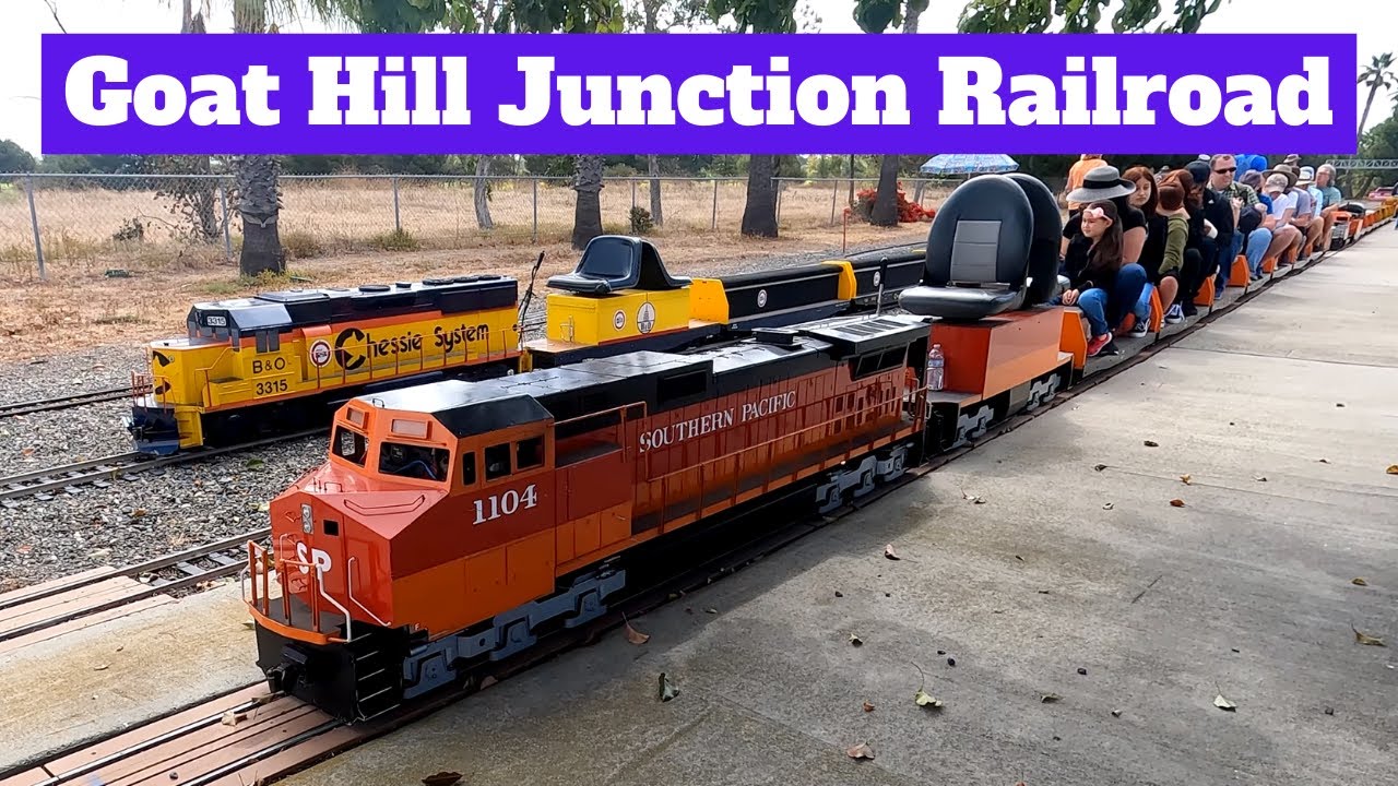 Goat Hill Junction Miniature Train Ride at Fairview Park in Costa Mesa. | Yoshi's Adventures. 4K