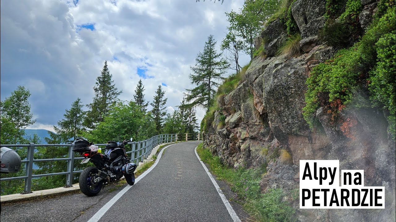 MOTOCYKLEM ALPY NA PETARDZIE | Najwęższa droga i gonitwa z lokalsami! | FabiqMoto 24.32
