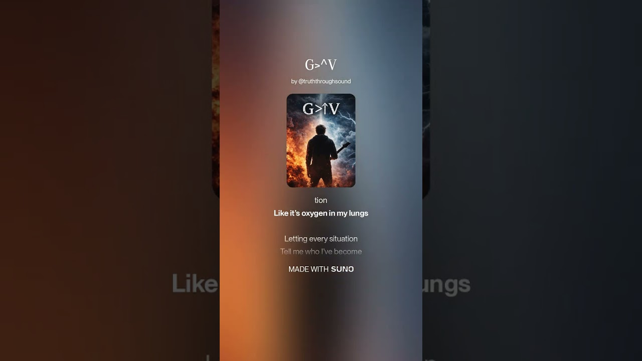God's greater than my highs and lows! This is different but for the rock/metal rock fans out there!