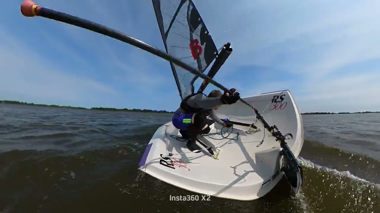 RS300 Sailing in Summer on Hickling Broad