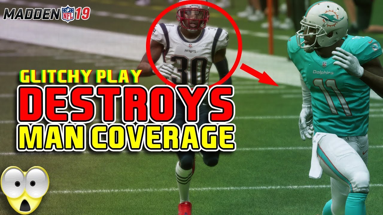 GLITCHY Play DESTROYS Man Coverage | Best Madden 19 Plays