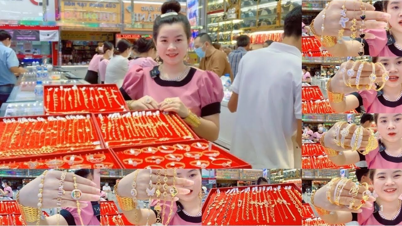 Tiệm Vàng Kim Thành Thảo Khui Hàng Mới Vàng Cty 610 / Full Vòng và Lắc Hàng Nhỏ Ximen.