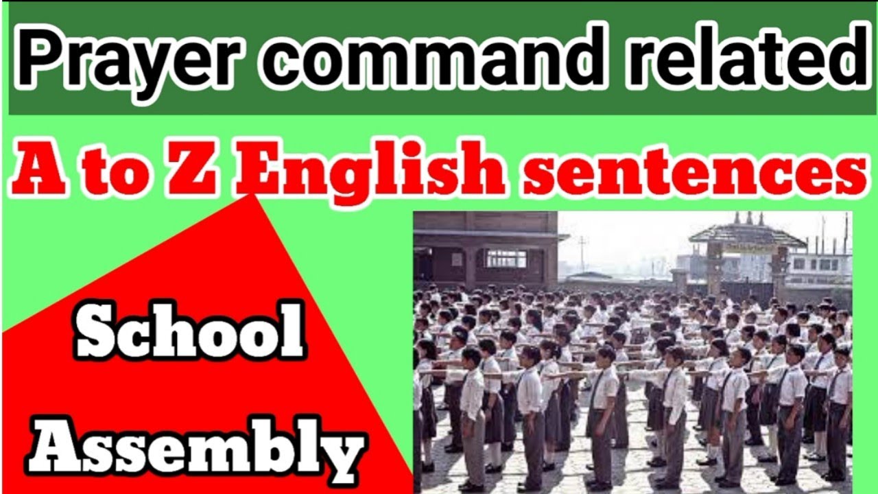 How to conduct morning school assembly/ school assembly के समय बोले जाने वाले English sentences/