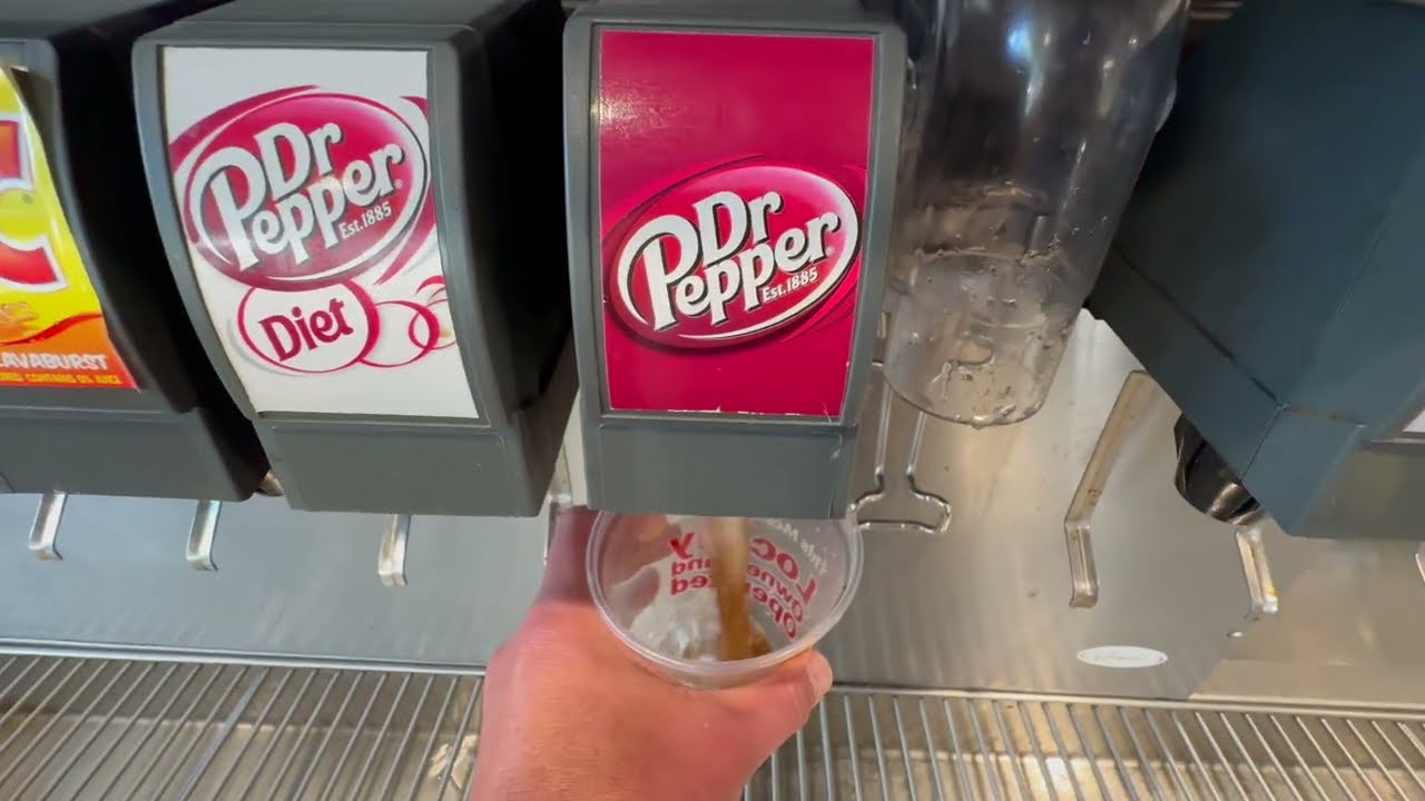 Super Soda Refill Compilation POV ASMR Getting Drinks at Soda Fountain Coke Pepsi Dr Pepper Sprite
