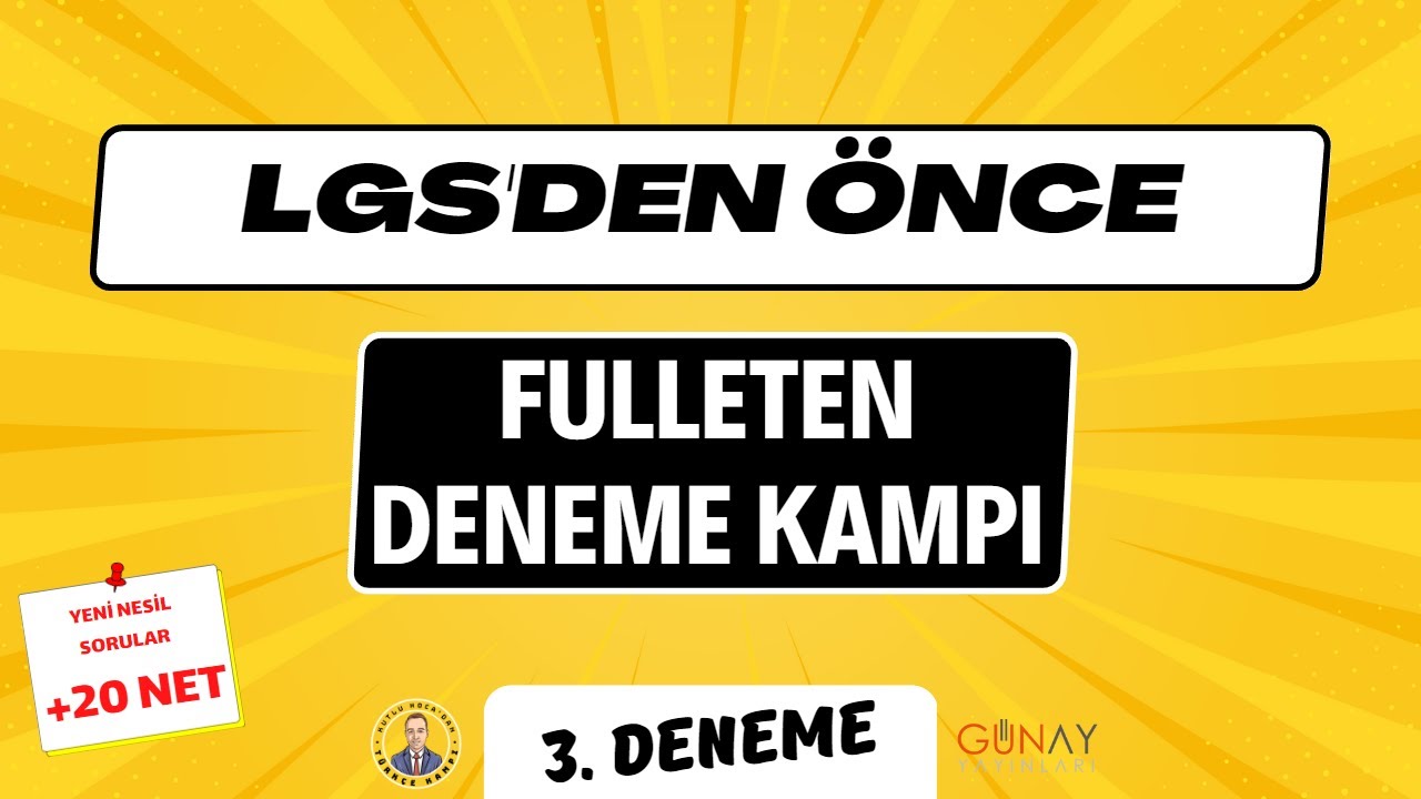 LGS'ye Hazır Ol 🤩 LGS Türkçe Deneme Kampı | 8. Sınıf Türkçe Tekrar
