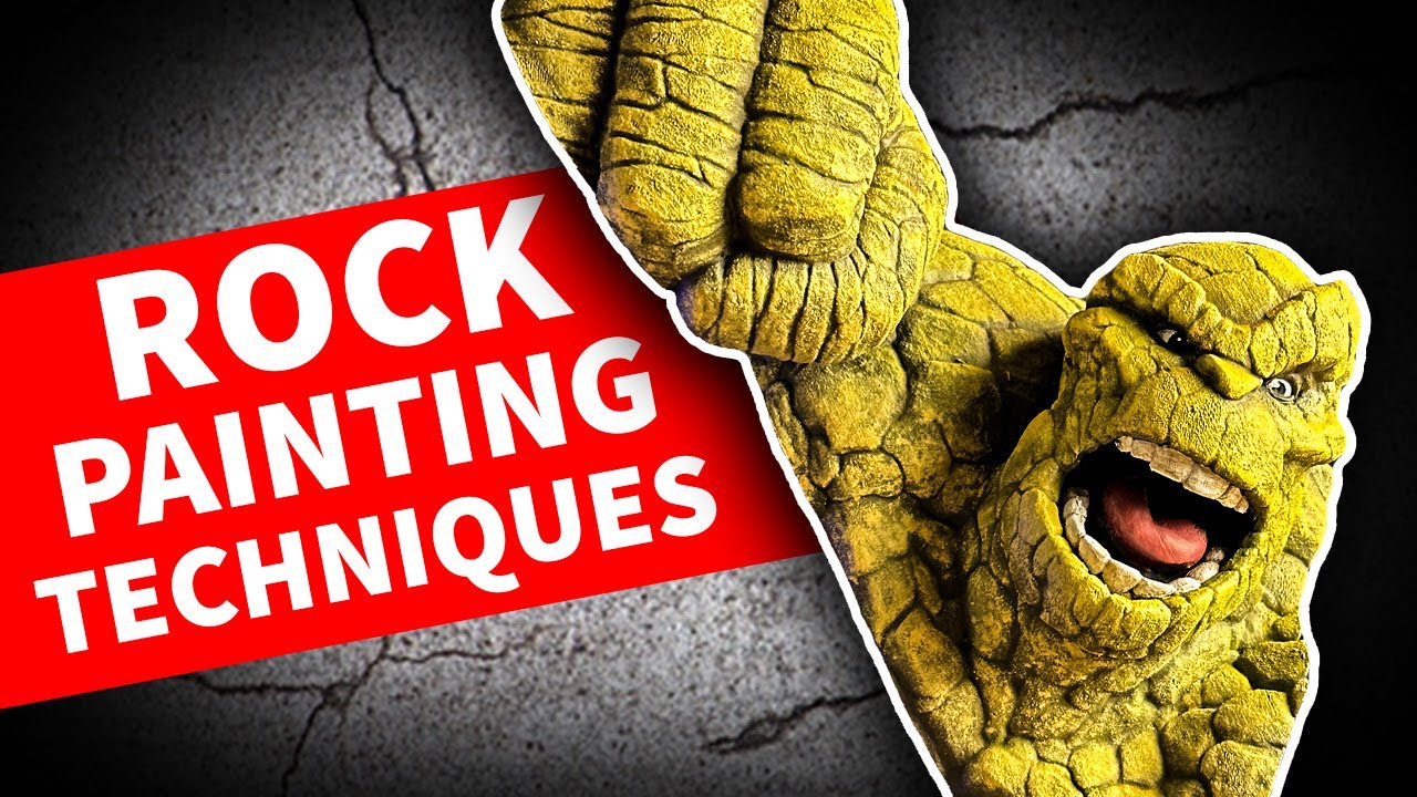 How to Paint Stone Texture on Rock Creature THING 3D Print