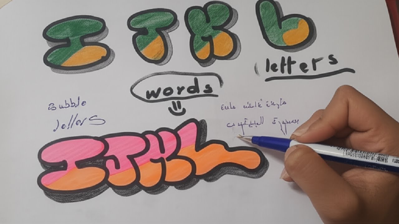 Graffiti Basics #1 – How to Draw Bubble Letters