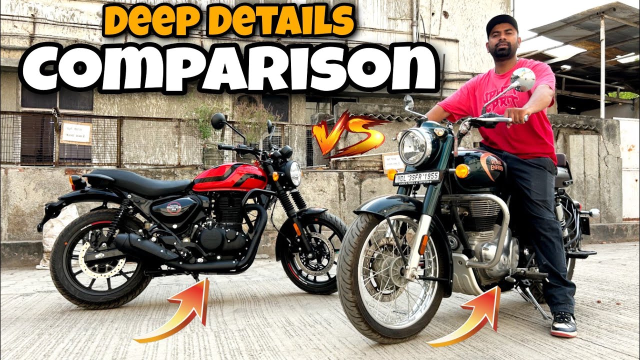 2025 New Royal Enfield Hunter 350 Vs Classic 350 Detail Comparison Review 🔥 | 10 Big Updates 😍