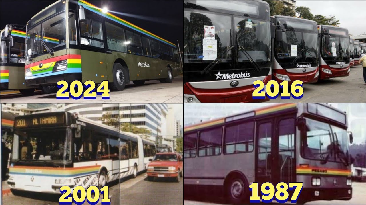 Historia de los buses del metrobús (1987-2024)