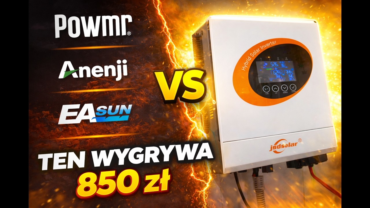 OFFGRID Falownik 48V 6500w kt&oacute;ry wciągnął Easun/Anenji/Powmr... za 850zł Z Aliexpress JSD J6500HC