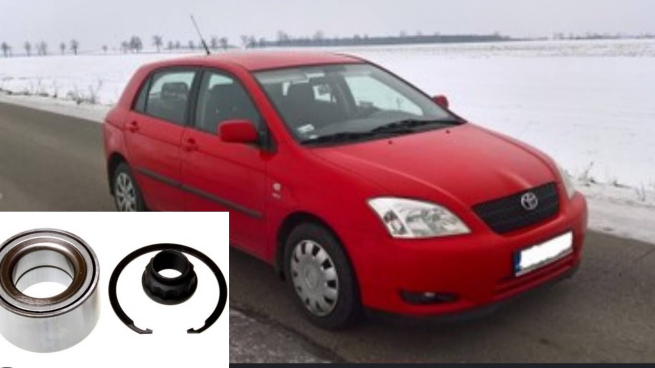 Jak wymienić łożysko przód Toyota Corolla e12 IX 9 wymiana łożyska przedniego e13 demontaż wyjąć