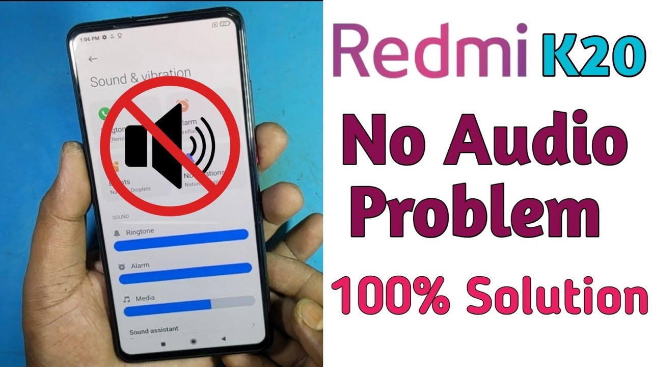 Redmi K20 No Audio Problem Solution