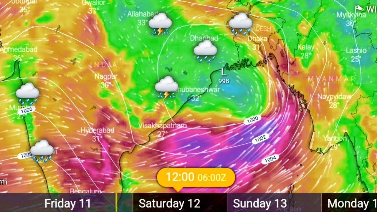 Low pressure area over Bay of Bengal to trigger HEAVY RAINFALL over Odisha,West Bengal, Chhattisgarh