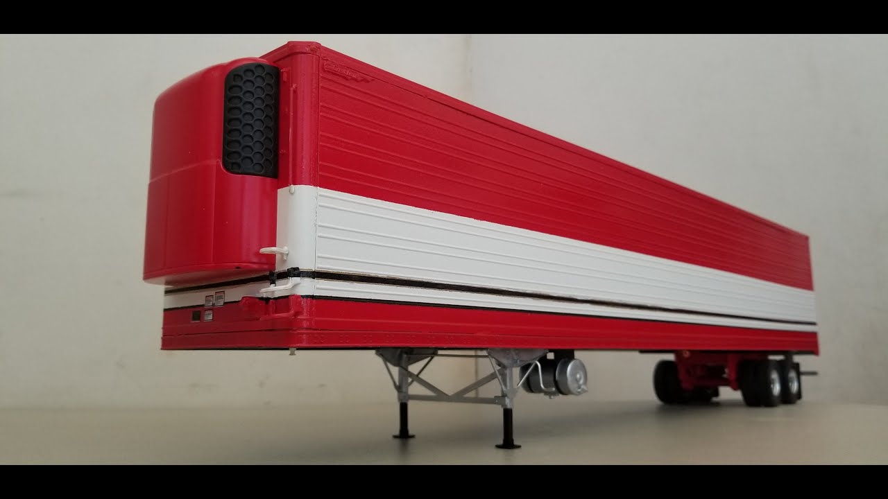 Moebius Great Dane reefer trailer 1/25 scale - Part 1 Build & Review into BJ and the Bear trailer