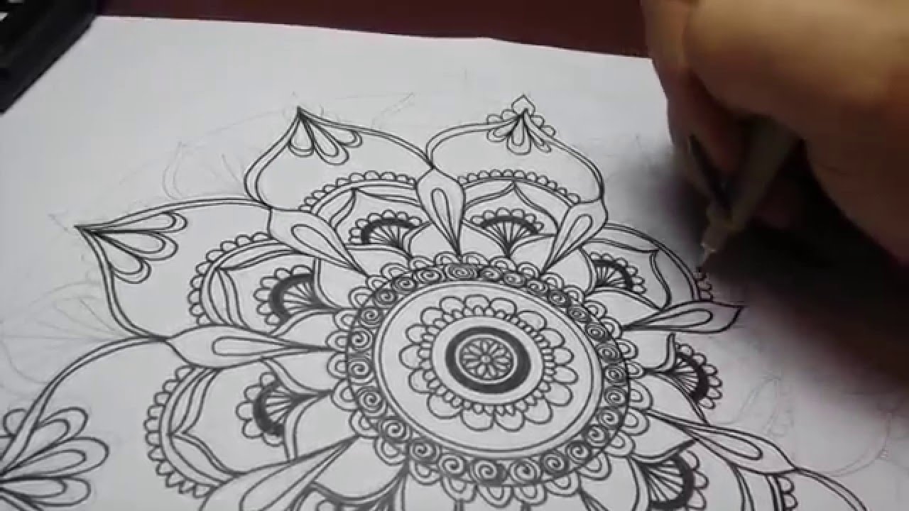 Art Projects: Easy Mandala Drawing| Speed Drawing